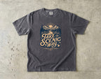 Take the Scenic Way Road Trip Shirt in Pepper – flat lay