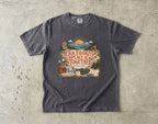 Our Favorite Place Is Together Family Getaway Shirt in Pepper – flat lay