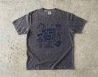 We Booked the House Bring the Snacks Family Getaway Shirt in Pepper – flat lay