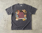 Good Company Great Escape Girls Trip Shirt in Pepper – flat lay