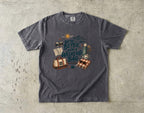 We're Better with a Weekend Bag Road Trip Shirt in Pepper – flat lay