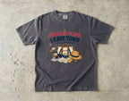 Weekend Plans Leave Town Girls Trip Shirt in Pepper – flat lay