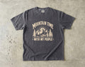 Mountain Time With My People Family Trip Shirt in Pepper – flat lay