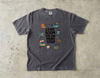 Leave Room for One More Stop Road Trip Shirt in Pepper – flat lay
