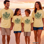 Family Trip Memories in the Making Shirt in Butter – worn on a family trip (AI-generated model photo)