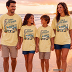 Stay a Little Longer Girls Trip Shirt in Butter – worn on a family trip (AI-generated model photo)
