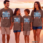 Beach Bag Season Beach Vacation Shirt in Espresso – worn on a family trip (AI-generated model photo)