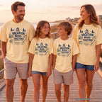 Vacation Mode Together Lake Vacation Shirt in Butter – worn on a family trip (AI-generated model photo)