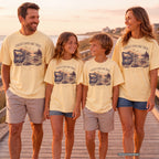 Collect Days Like These Youth Tee – Kids' Comfort Colors Family Travel Shirt in Butter – worn on a family trip (AI-generated model photo)