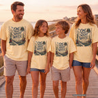 One More Night by the Water Lake Vacation Shirt in Butter – worn on a family trip (AI-generated model photo)