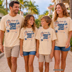 Group Chat Getaway Family Getaway Shirt in Ivory – worn on a family trip (AI-generated model photo)
