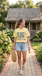 The House Is Full the Days Are Easy Family Getaway Shirt – close-up product photo