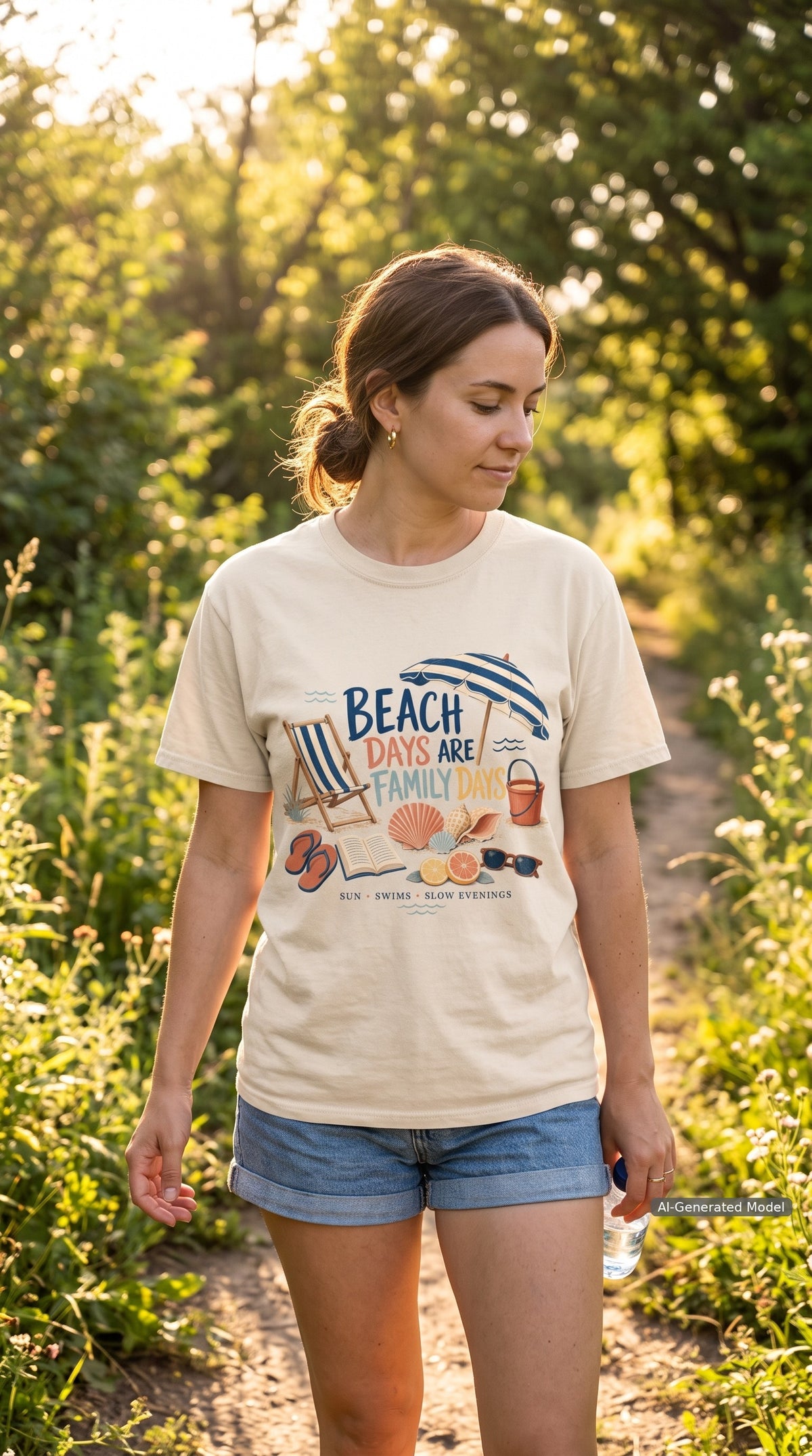 Beach Days Are Family Days Beach Vacation Shirt – close-up product photo