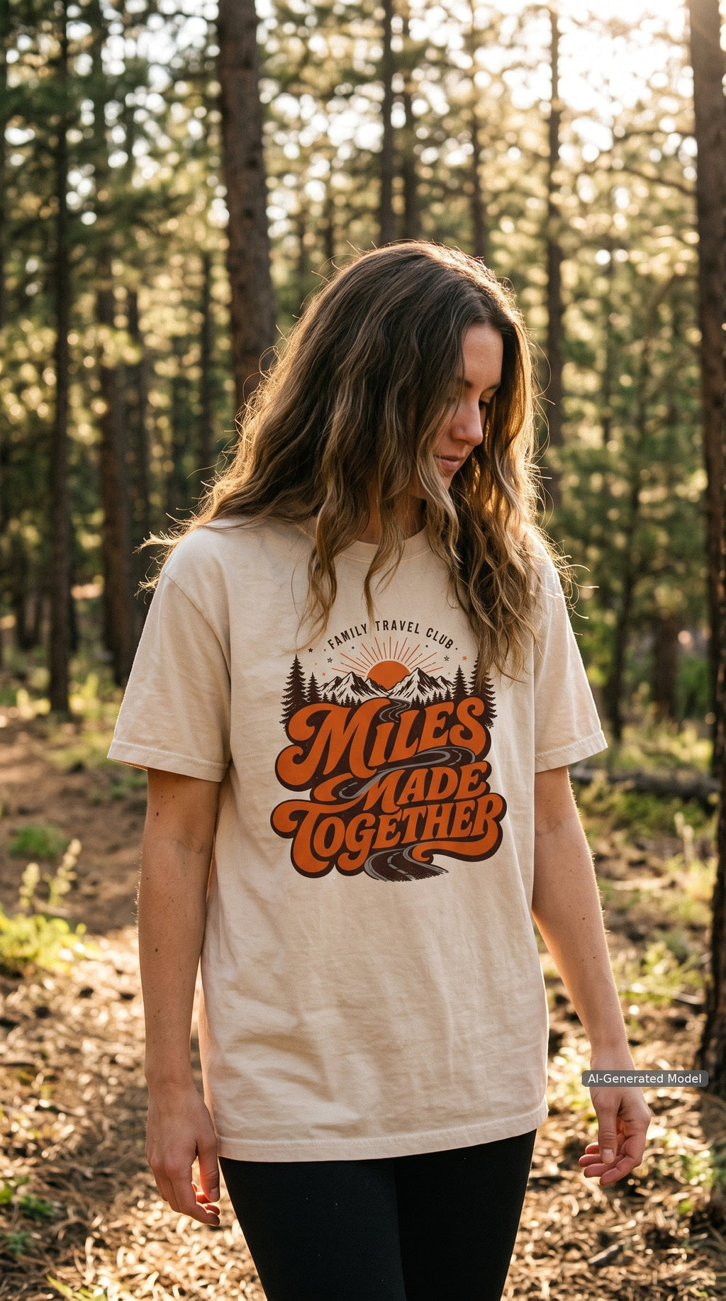 Miles Made Together Road Trip Shirt – close-up product photo