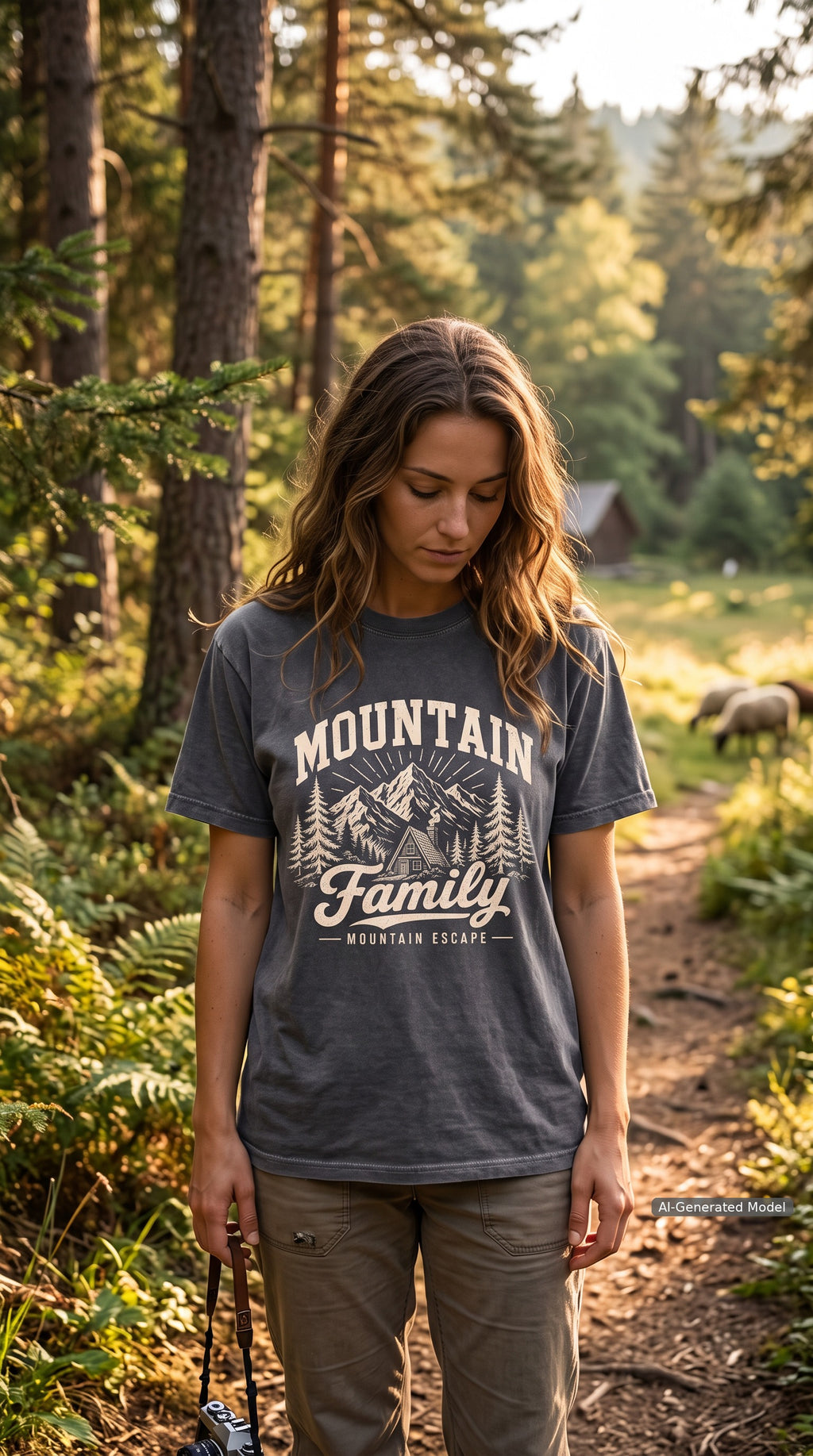 Family Mountain Escape Shirt – close-up product photo