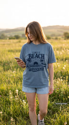 Family Beach Weekend Shirt – close-up product photo
