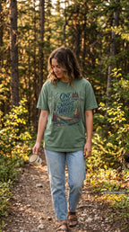 One More Night by the Water Lake Vacation Shirt – close-up product photo