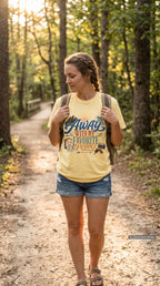 Away with My Favorite People Travel Mom Shirt – close-up product photo