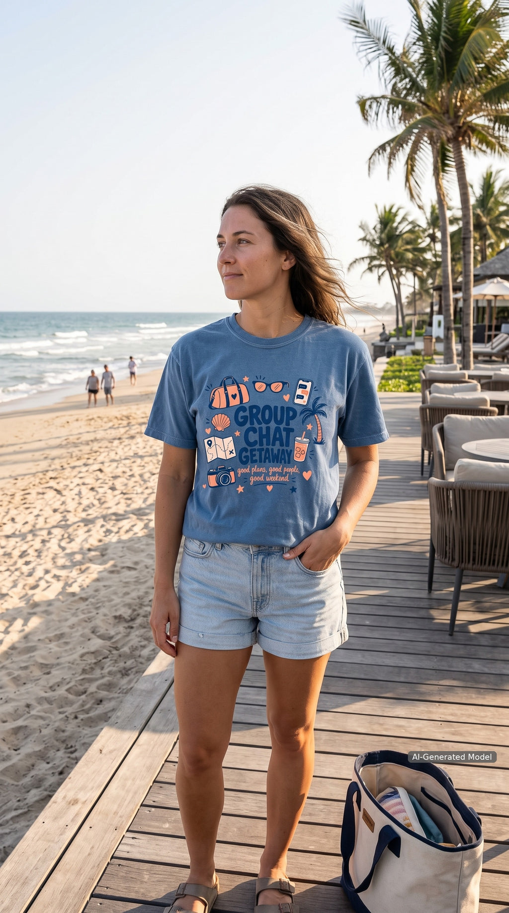 Group Chat Getaway Family Getaway Shirt – close-up product photo