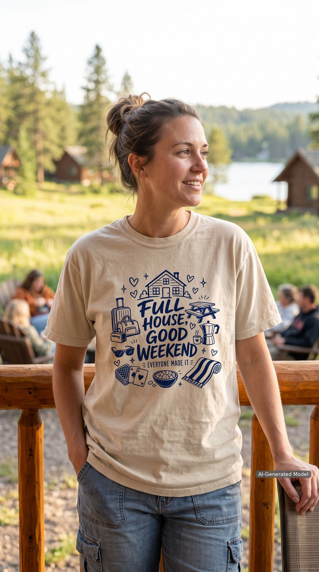 Full House Good Weekend Family Getaway Shirt – close-up product photo