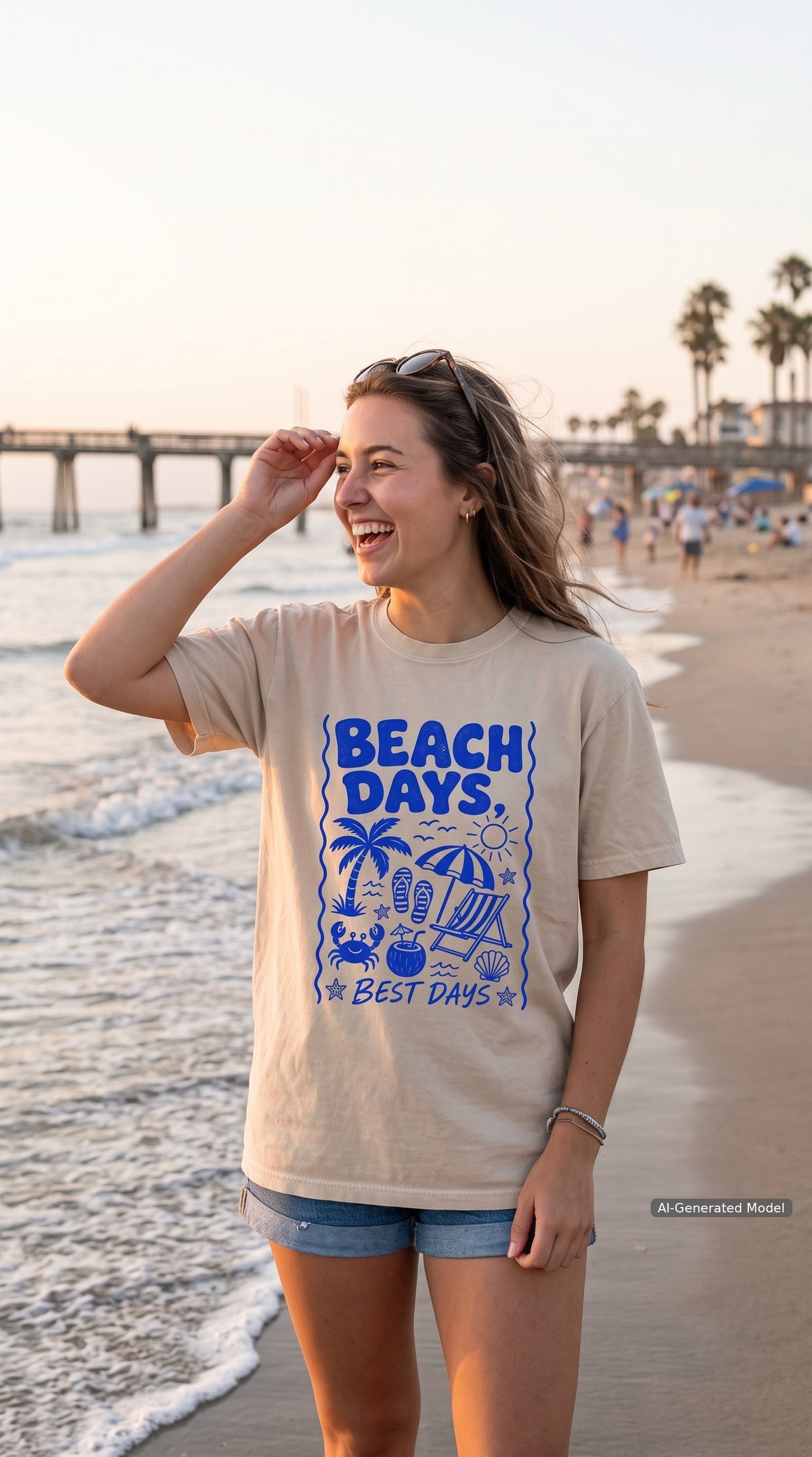 Beach Days Best Days Beach Vacation Shirt – close-up product photo
