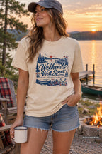 Weekends Well Spent Lake Vacation Shirt – close-up product photo