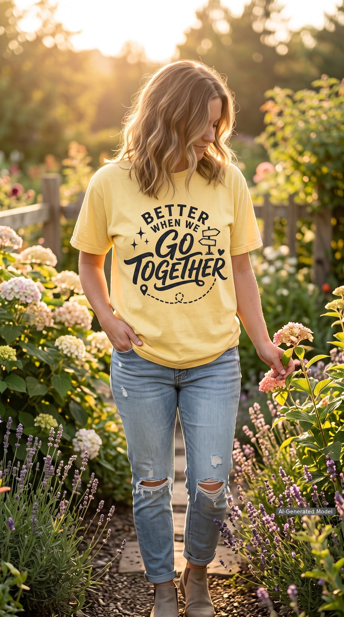 Better When We Go Together Travel Shirt – close-up product photo