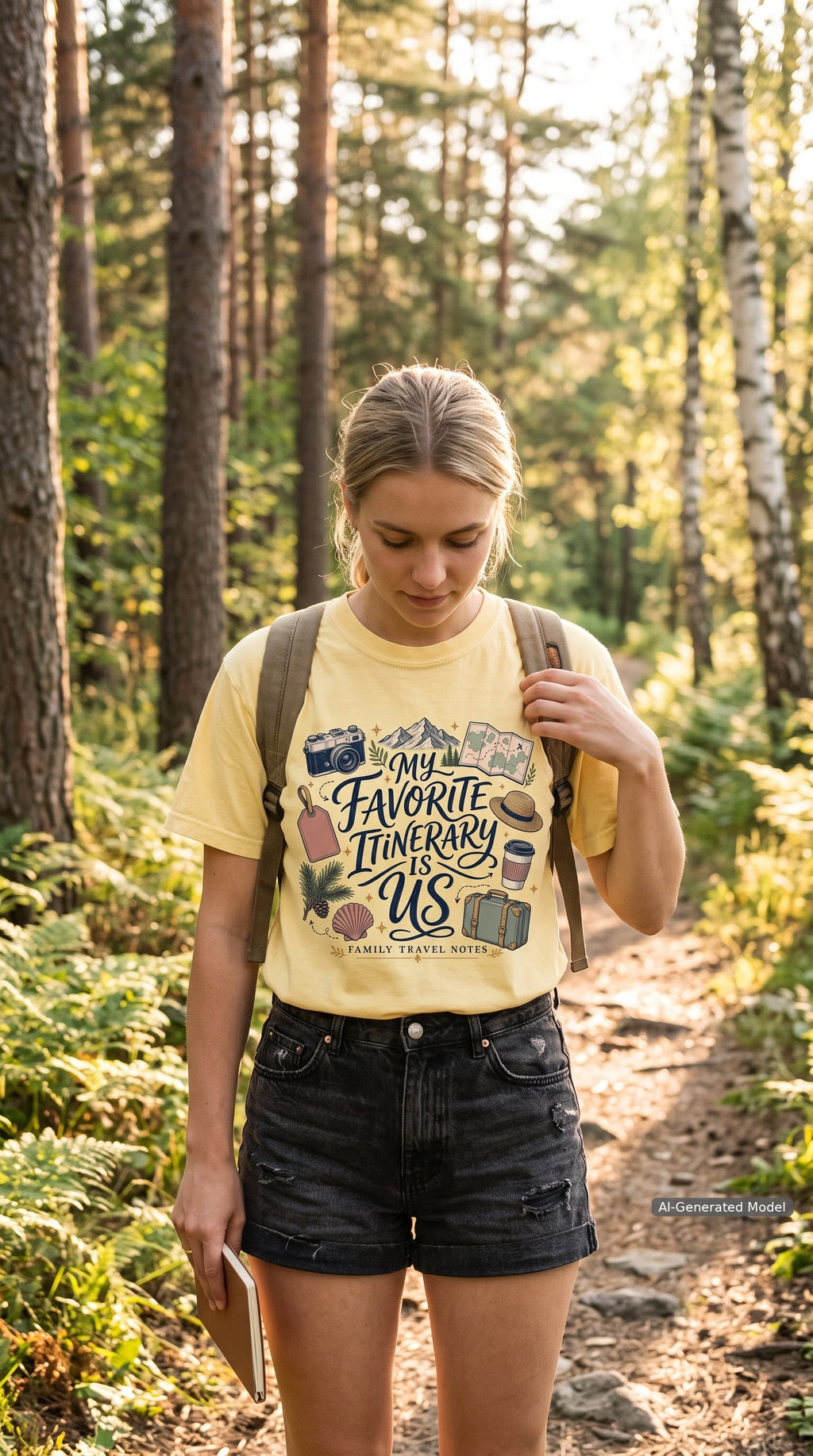 My Favorite Itinerary Is Us Travel Mom Shirt – close-up product photo
