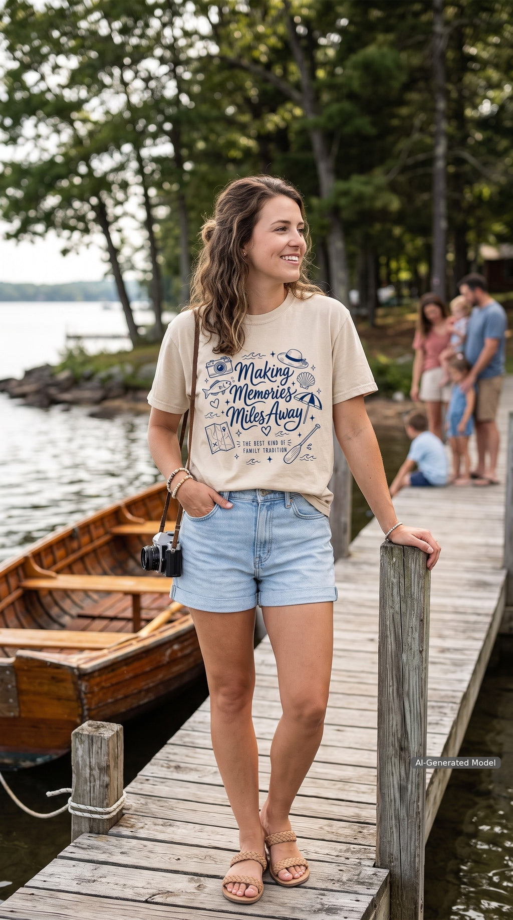 Making Memories Miles Away Road Trip Shirt – close-up product photo