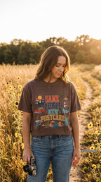 Same People New Postcard Road Trip Shirt – close-up product photo