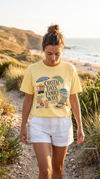 Coastal Days Family Ways Beach Vacation Shirt – close-up product photo