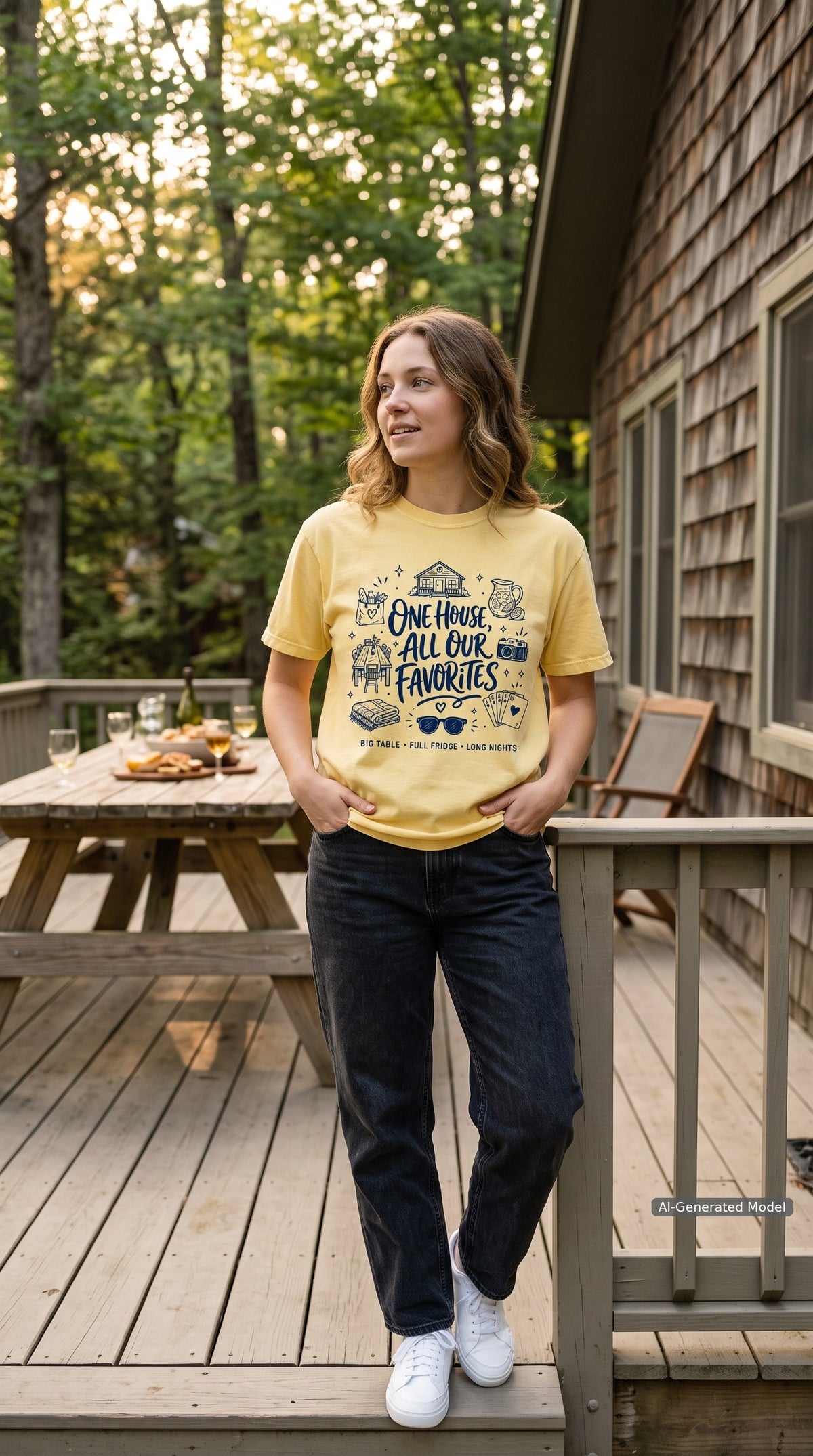 One House All Our Favorites Family Getaway Shirt – close-up product photo