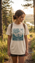 A Little Farther from Home Family Adventure Shirt – close-up product photo