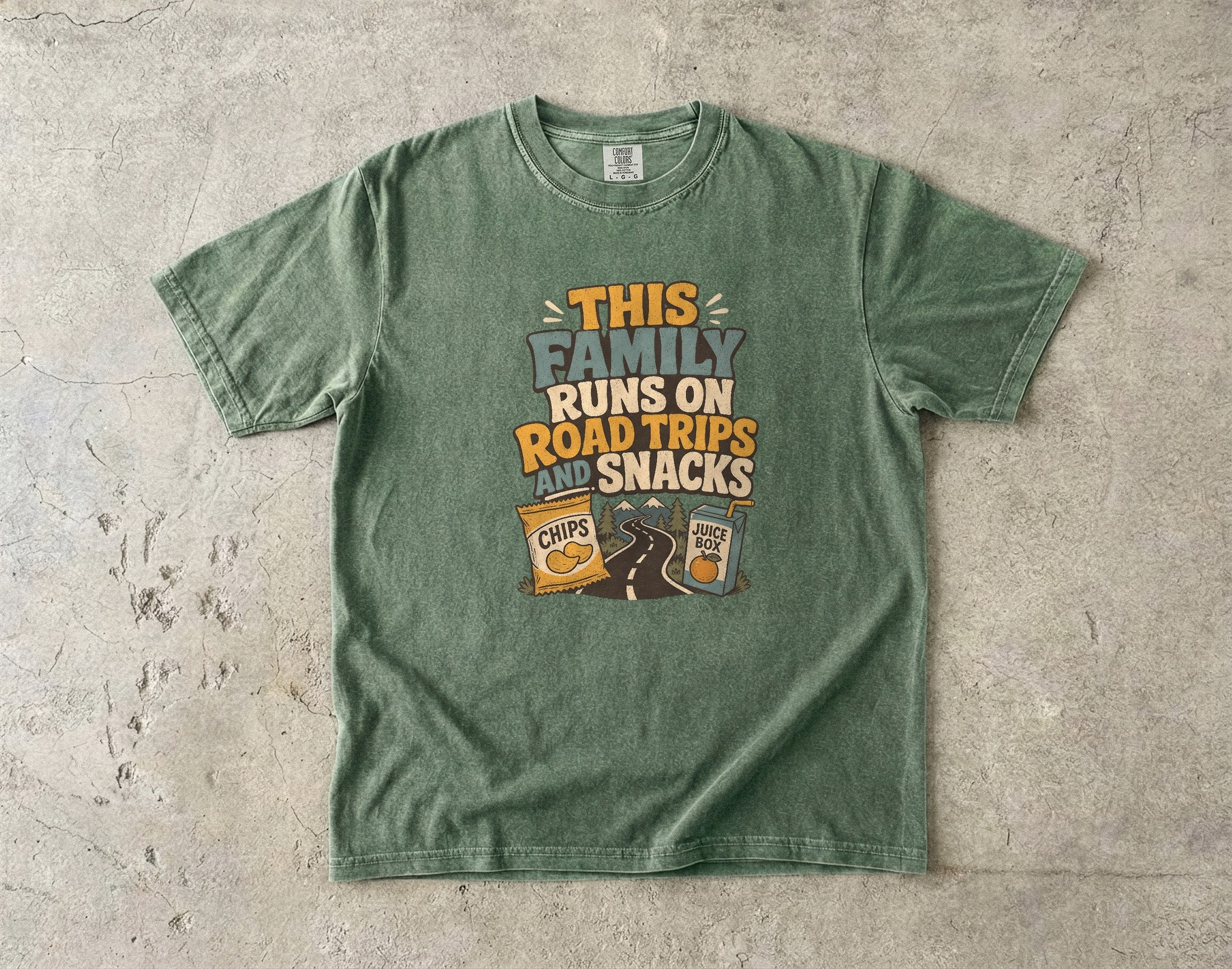 Road Trips and Snacks Family Travel Shirt