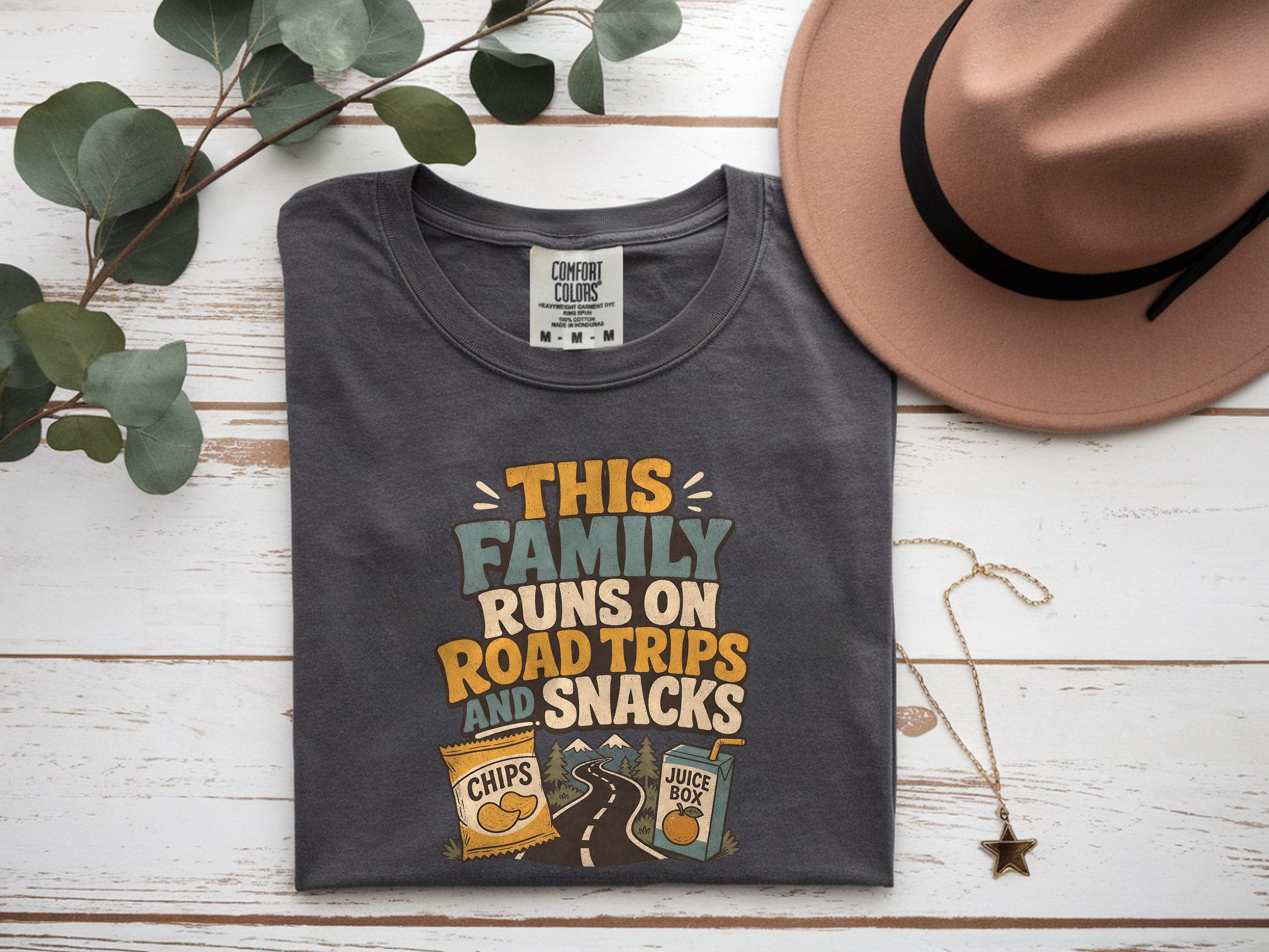 Road Trips and Snacks Family Travel Shirt
