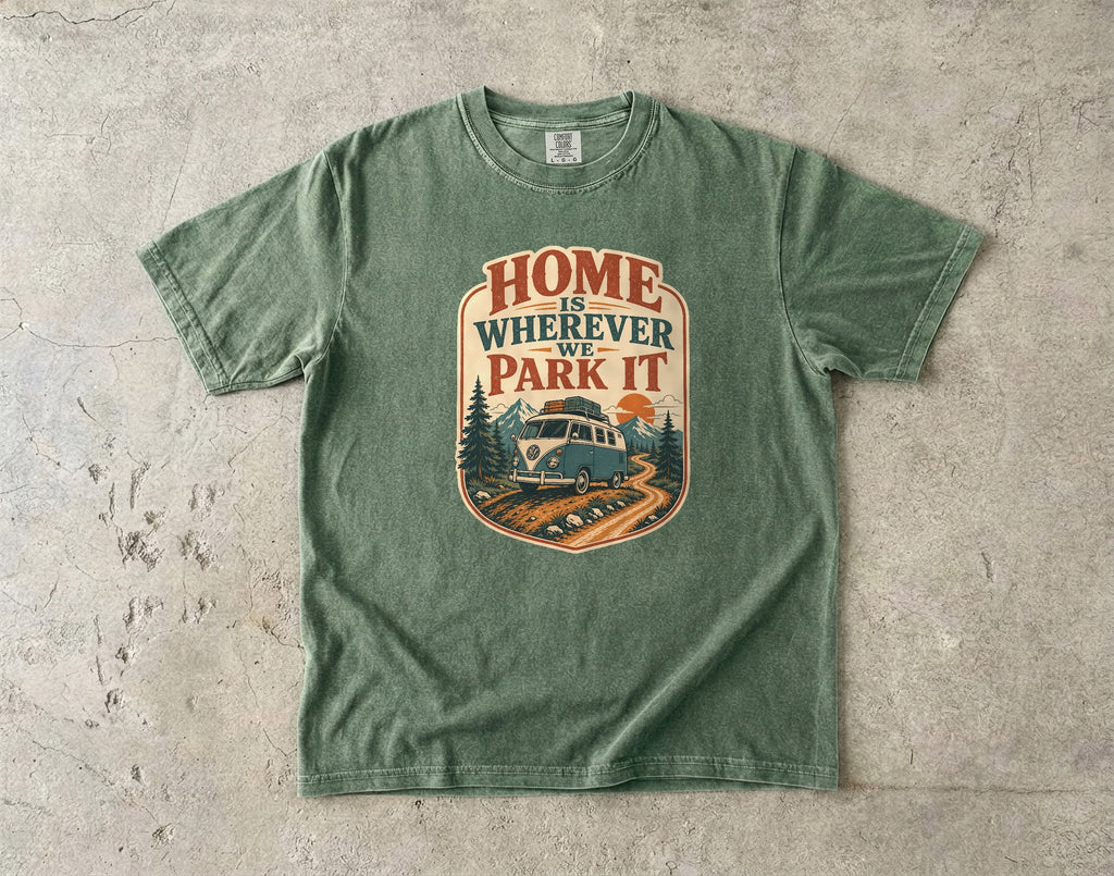 Home Is Wherever We Park It Camper Van Shirt