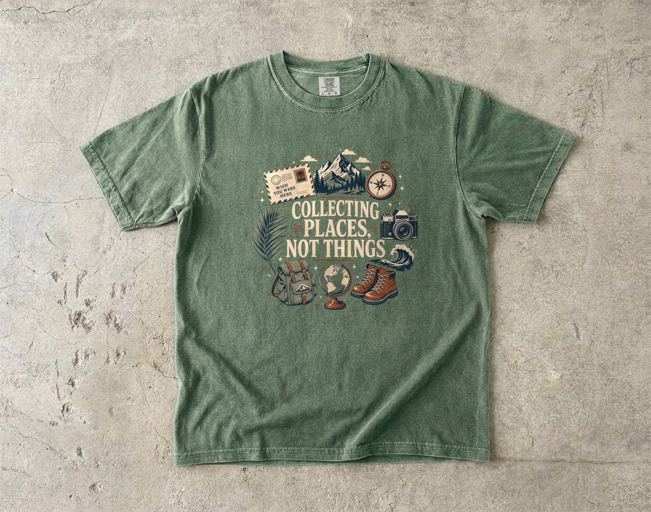 Collecting Places Not Things Travel Shirt