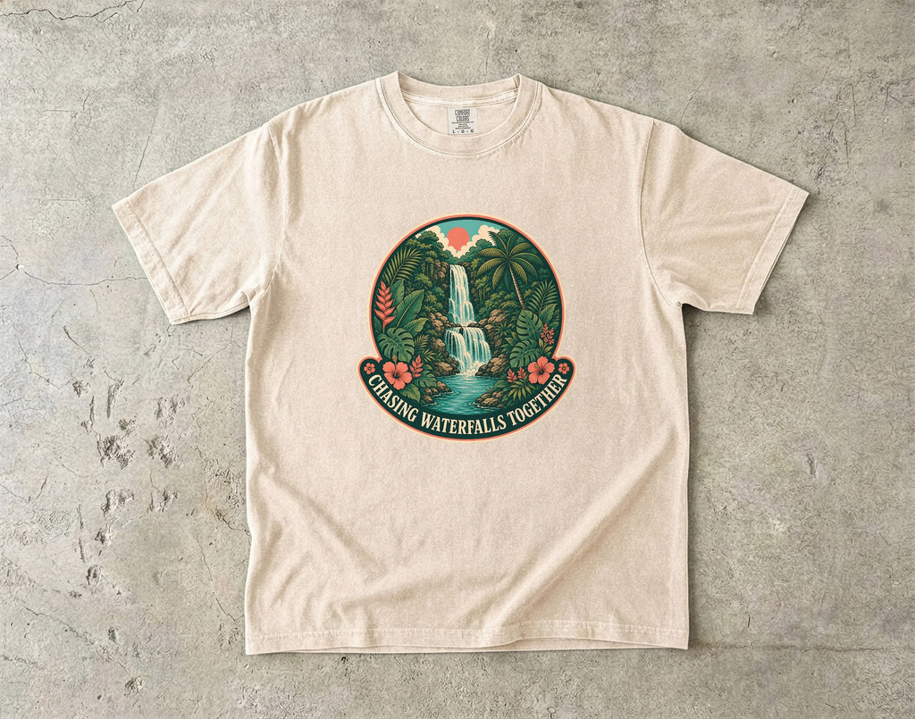 Chasing Waterfalls Together Adventure Shirt