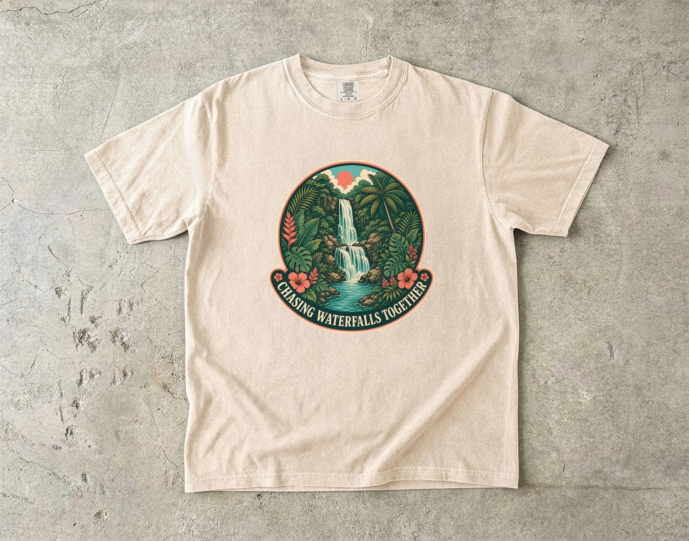 Chasing Waterfalls Together Adventure Shirt