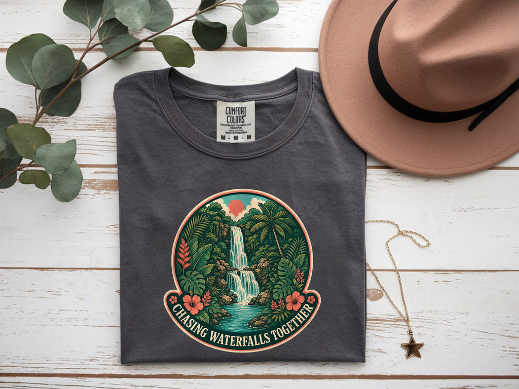 Chasing Waterfalls Together Adventure Shirt