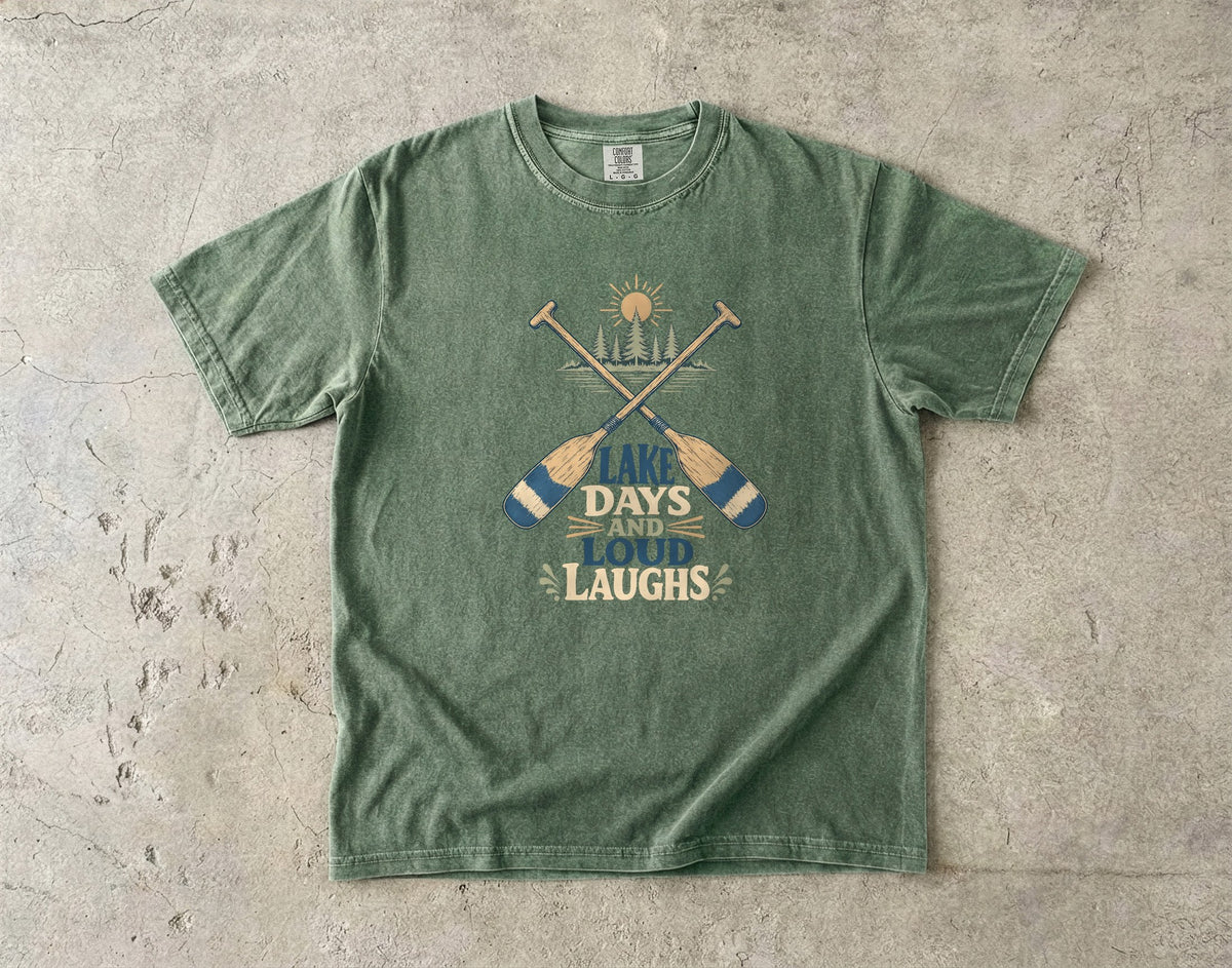 Lake Days and Loud Laughs Family Lake Shirt