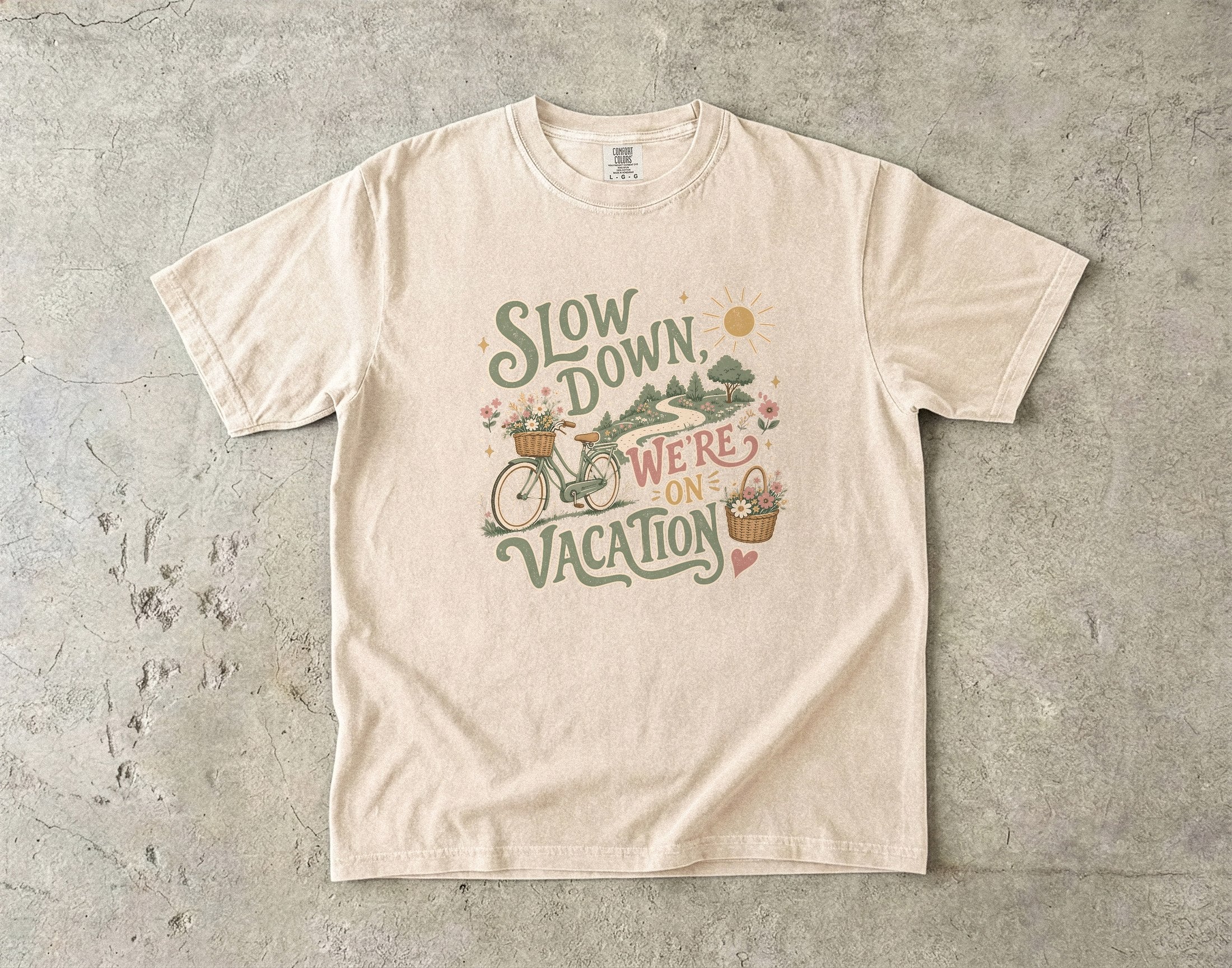 Slow Down We're on Vacation Travel Shirt