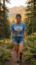 Made for the Long Way Home Scenic Road Trip Shirt – close-up product photo