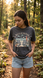 Meet Us By The Water Coastal Vacation Shirt – close-up product photo