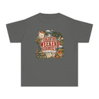 Take the Weekend Seriously Youth Tee – Kids' Comfort Colors Family Getaway Shirt in Pepper – flat lay