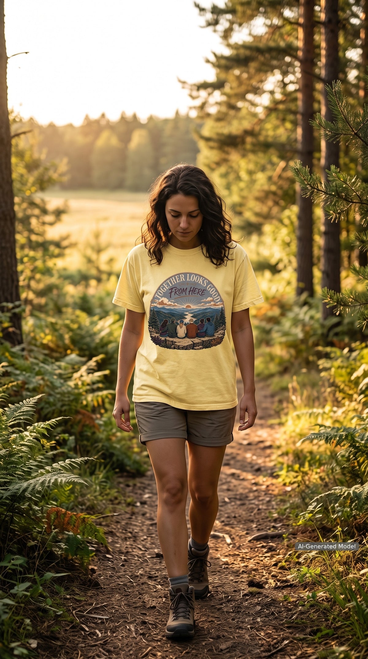 Together Looks Good From Here Scenic Overlook Shirt – close-up product photo
